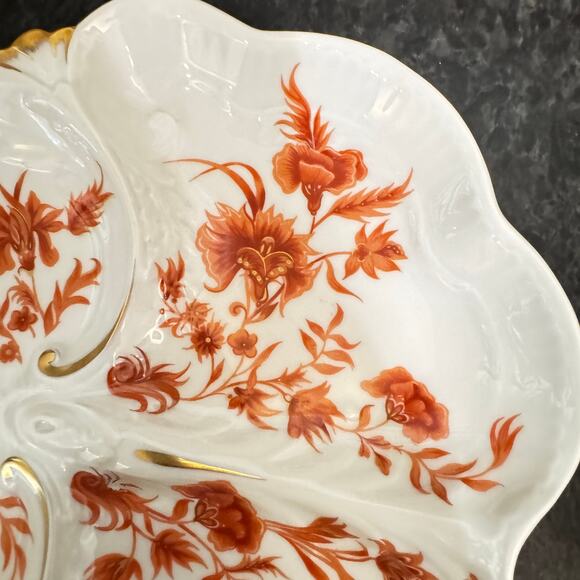 Haviland Limoges France 3 Section Divided Serving Plate Dish Gold Gilt Vintage - Picture 6 of 9